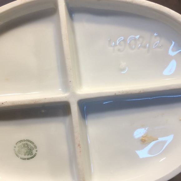 Vintage Large German Gerold Porcelain Blue and White Girl with Geese - Picture 2 of 5